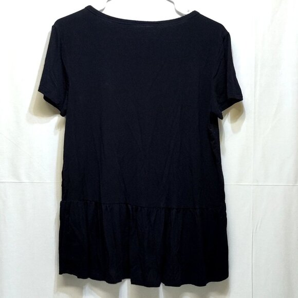 American Eagle Soft & Sexy Embroidered Floral Knit Top Medium Button Front Flowy - Picture 2 of 6